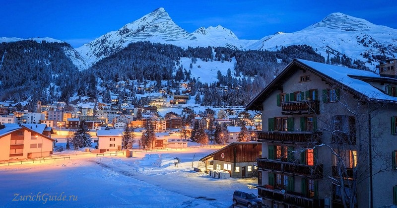 Davos-2 Давос (Davos), Швейцария - путеводитель по городу Давос. Достопримечательности и музеи Давоса, что посмотреть в Давосе, фото. Горнолыжный курорт Давос