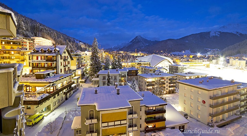 Davos-5 Давос (Davos), Швейцария - путеводитель по городу Давос. Достопримечательности и музеи Давоса, что посмотреть в Давосе, фото. Горнолыжный курорт Давос
