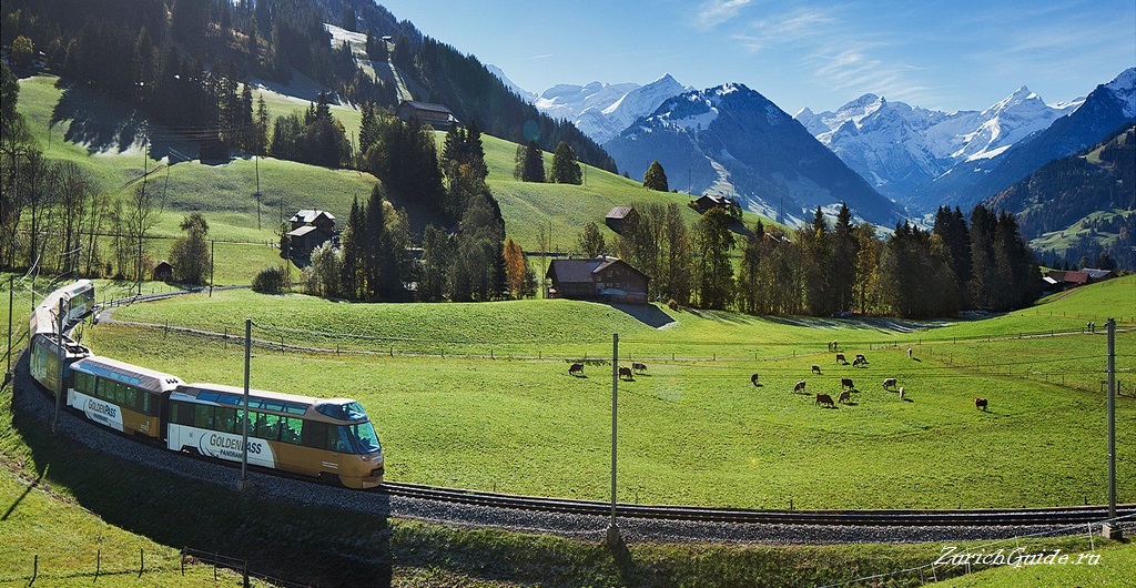 Goldenpass Бриенц (Brienz), Швейцария, в окрестностях Интерлакена - путеводитель по Бриенцу, круизы по озеру Бриенц, гора Brienzer Rothorn, водопад Giessbach