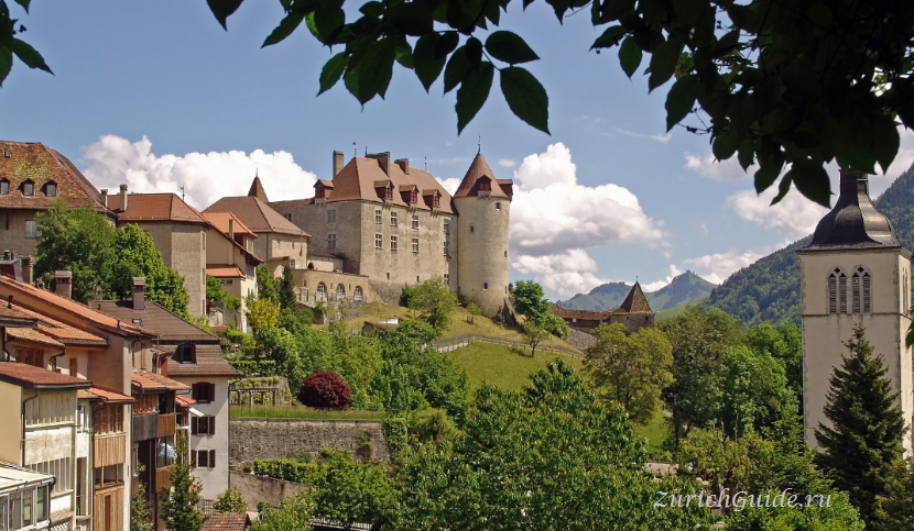 Грюйер (Gruyeres), Грюйер (Gruyeres), Швейцария - путеводитель по городу Грюйер, достопримечательности Грюйера, замок Грюйер и сыроварня Грюйер, музей Гигера и бар Чужих