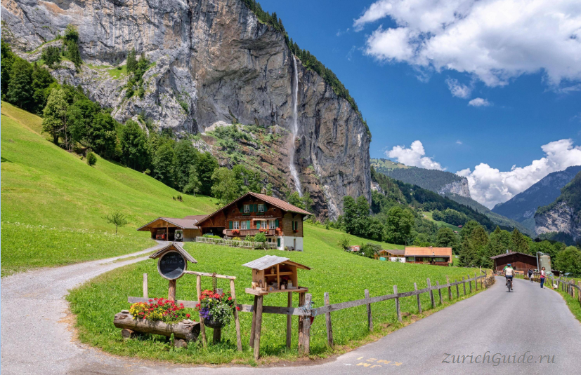 Лаутербруннен (Lauterbrunnen), Швейцария - в окрестностях Интерлакена, регион Юнгфрау. Что посмотреть в Лаубербруннене - водопады Штауббах, Трюммельбах