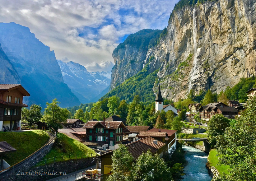 Лаутербруннен (Lauterbrunnen), Швейцария - в окрестностях Интерлакена, регион Юнгфрау. Что посмотреть в Лаубербруннене - водопады Штауббах, Трюммельбах