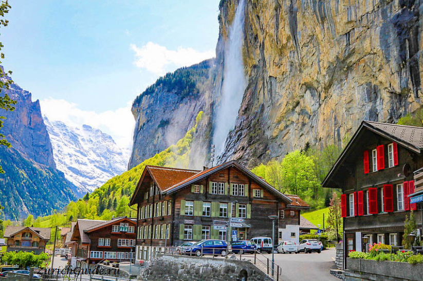 Лаутербруннен (Lauterbrunnen), Швейцария - в окрестностях Интерлакена, регион Юнгфрау. Что посмотреть в Лаубербруннене - водопады Штауббах, Трюммельбах