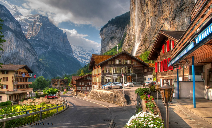 Лаутербруннен (Lauterbrunnen), Швейцария - в окрестностях Интерлакена, регион Юнгфрау. Что посмотреть в Лаубербруннене - водопады Штауббах, Трюммельбах