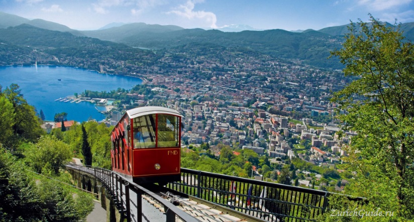 lugano-monte-bre Лугано (Lugano), Швейцария - путеводитель по городу Лугано, достопримечательности Лугано, что посмотреть, как добраться, фото Лугано. Туристический марщрут