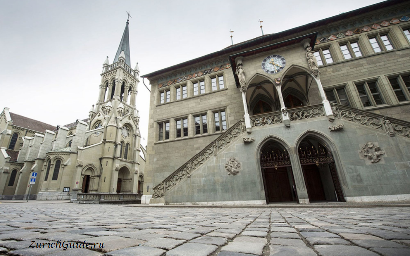 Rathaus bern - Церковь св Петра и Павла Берн - St Peter Paul Kirche Bern