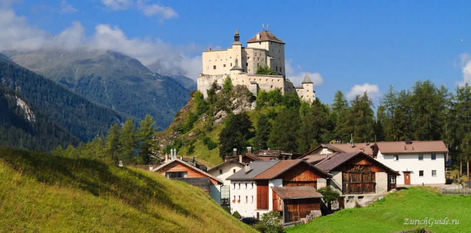 Тарасп (Tarasp), Швейцария, кантон Граубюнден, замок Тараспа