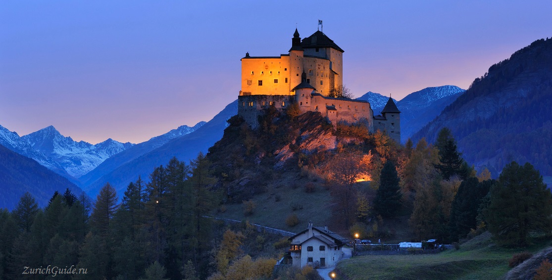 Тарасп (Tarasp), Швейцария, кантон Граубюнден, замок Тараспа
