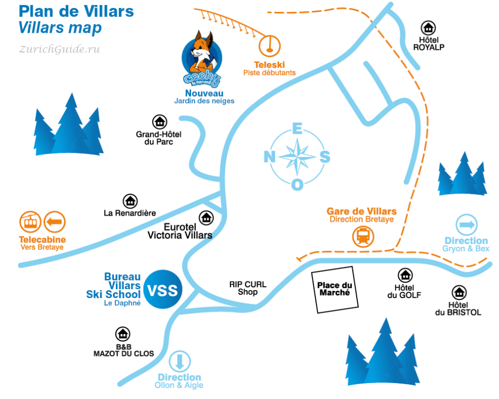 Villars-sur-Ollon map