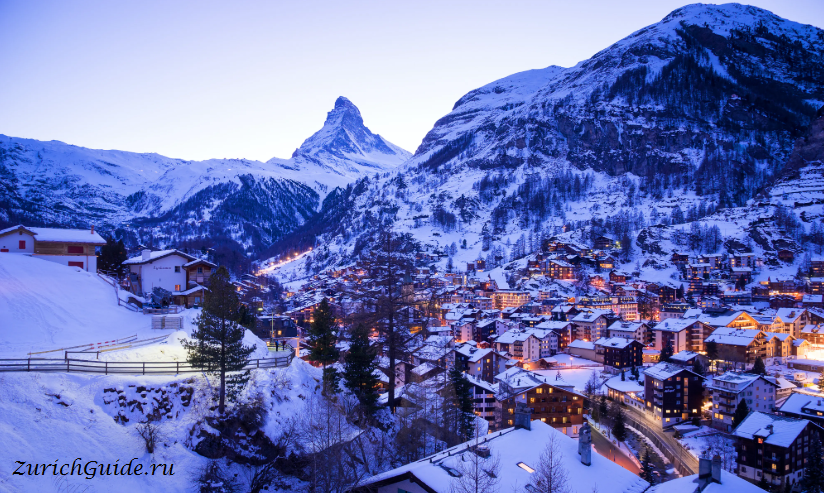 Горнолыжный курорт Церматт (Zermatt), Швейцария - как добраться - расписание, цены, как сэкономить. Что посмотреть - достопримечательности, карта, фото
