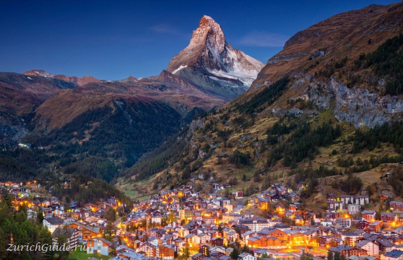 Горнолыжный курорт Церматт (Zermatt), Швейцария - как добраться - расписание, цены, как сэкономить. Что посмотреть - достопримечательности, карта, фото