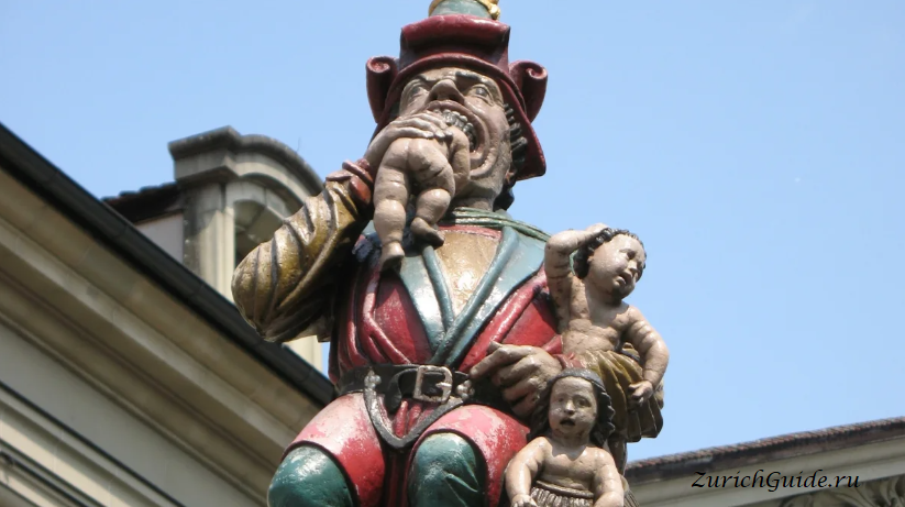 Фонтан "Пожиратель детей" (Kindlifresserbrunnen) - Достопримечательности Берна, путеводитель по Берну, Фонтаны Берна