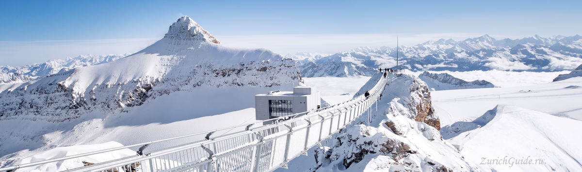 Les Diablerets-6 Горнолыжный курорт Ле Диаблере (Les Diablerets) - как добраться из аэропорта - расписание, цены. Ски-пассы Glacier 3000. Подвесной мост и Tissot Walk
