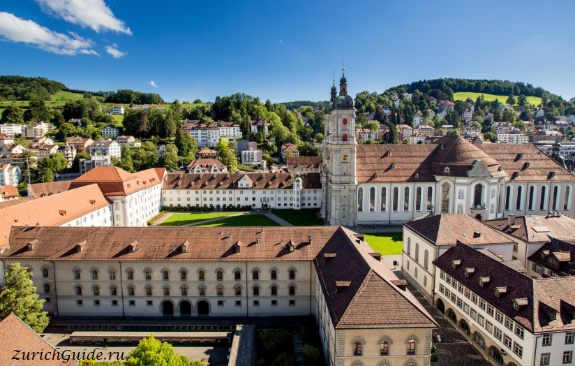 Санкт-Галлен (St. Gallen), Швейцария - путеводитель по Санкт-Галлену, как добраться, достопримечательности, фото. Монастырь и библиотека Санкт-Галлена