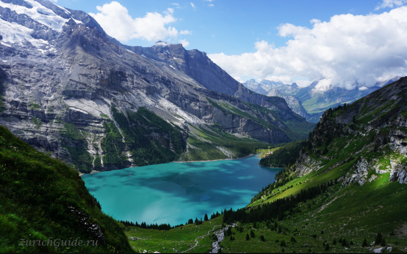 Кандерштег (Kandersteg), Швейцария - Oeschinensee, Switzerland, travel guide
