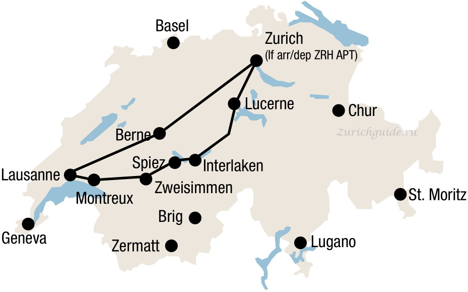 Golden Pass from Zurich