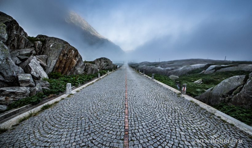 Перевал Сен-Готард (Gotthardpass / Passo del San Gottardo) - Альпийские горные перевалы в Швейцарии